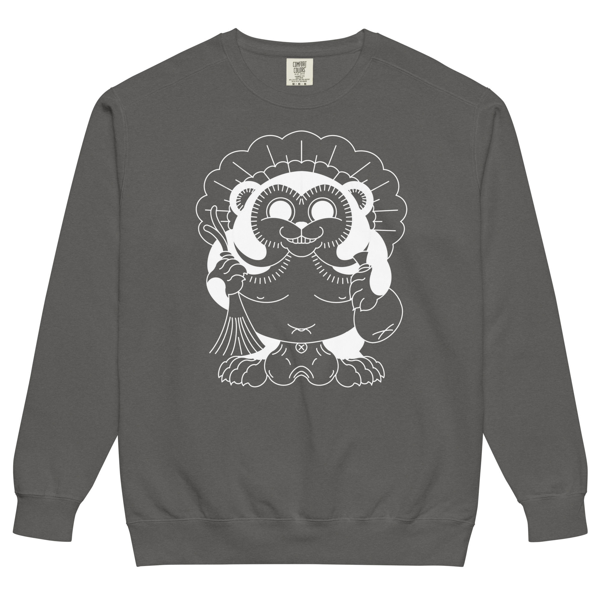 Unisex garment-dyed sweatshirt