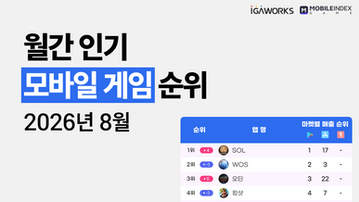 26년 8월 인기 모바일 게임 순위