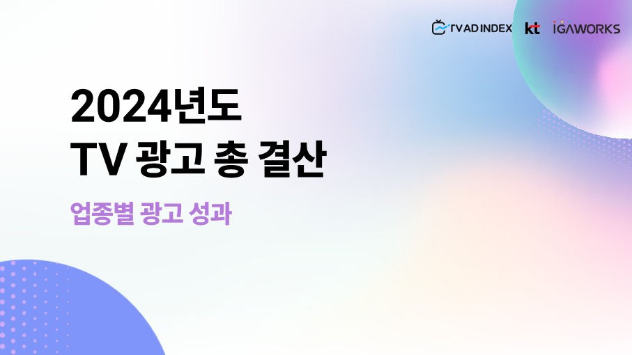 2024년도 TV 광고 총 결산, 업종 별 광고 성과 이미지 1