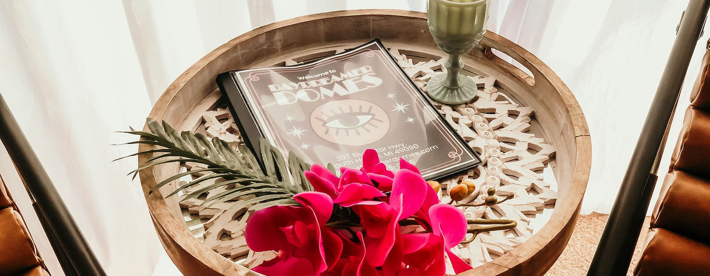 decorative welcome tray