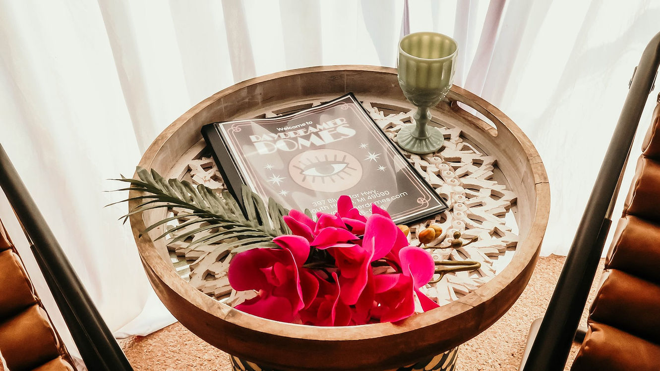 decorative welcome tray