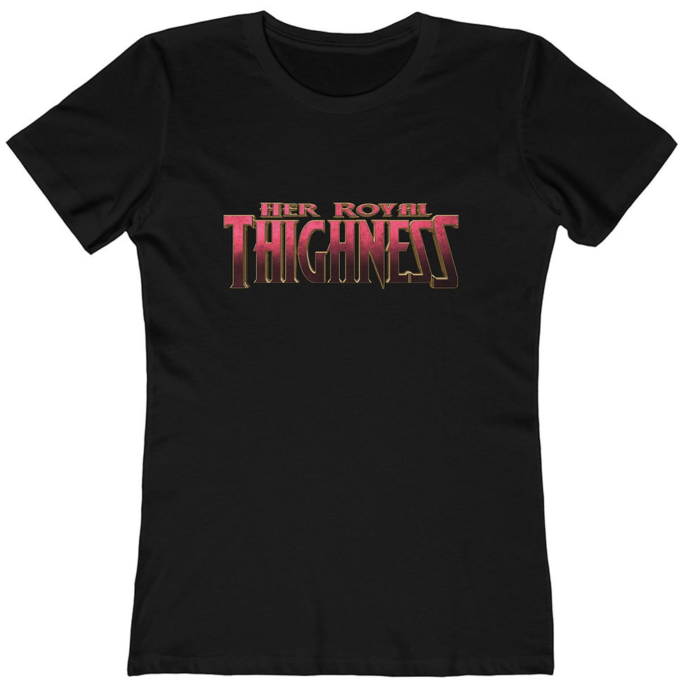 Her Royal Thighness Pink Women's Boyfriend Tee