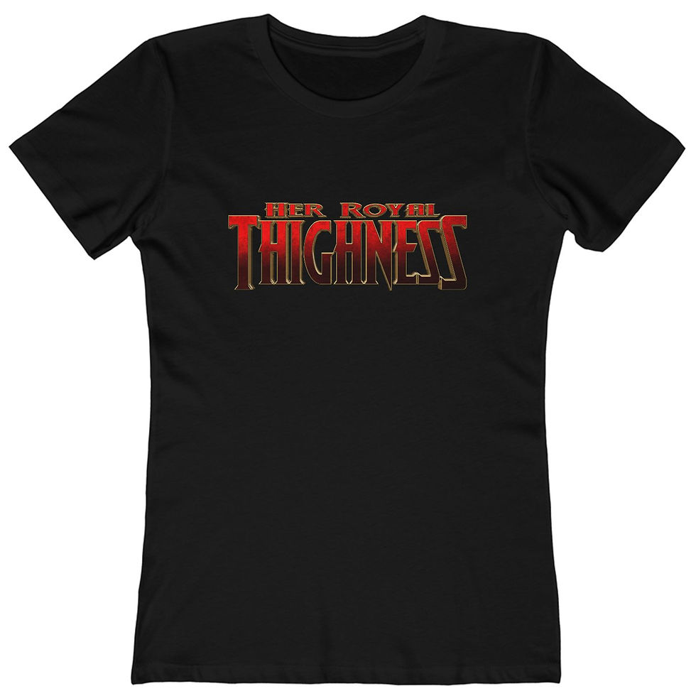 Her Royal Thighness Red Women's Boyfriend Tee