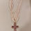 Miniature : Collier multi rangs pierres avec croix