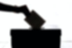A person casting their vote.
