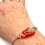 Miniature : Bracelet «  Écume d’or » / Verre filé