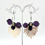 Miniature : Boucles d’oreilles « Violettes »/verre filé