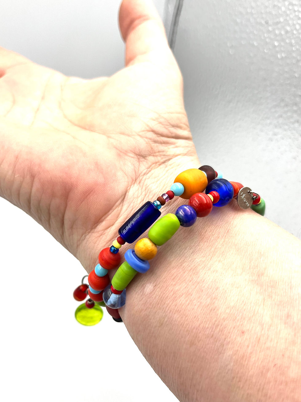 Miniature : Bracelet « Marée vive »/ verre soufflé et filé