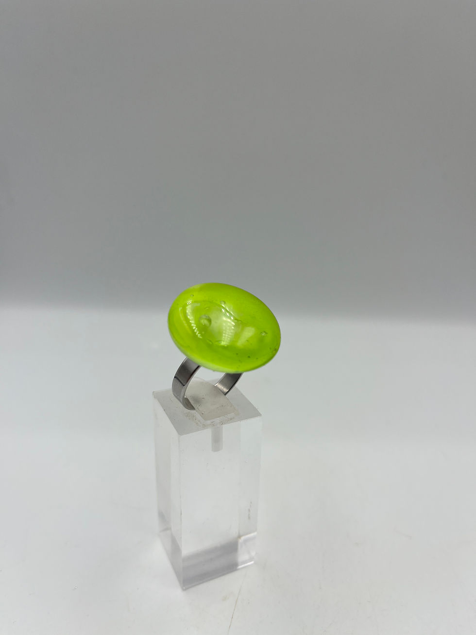 Miniature : Bague «  Verte insolente »/ verre filé
