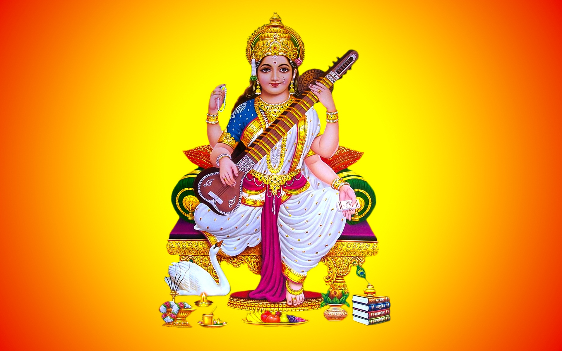 hindu goddess saraswati the