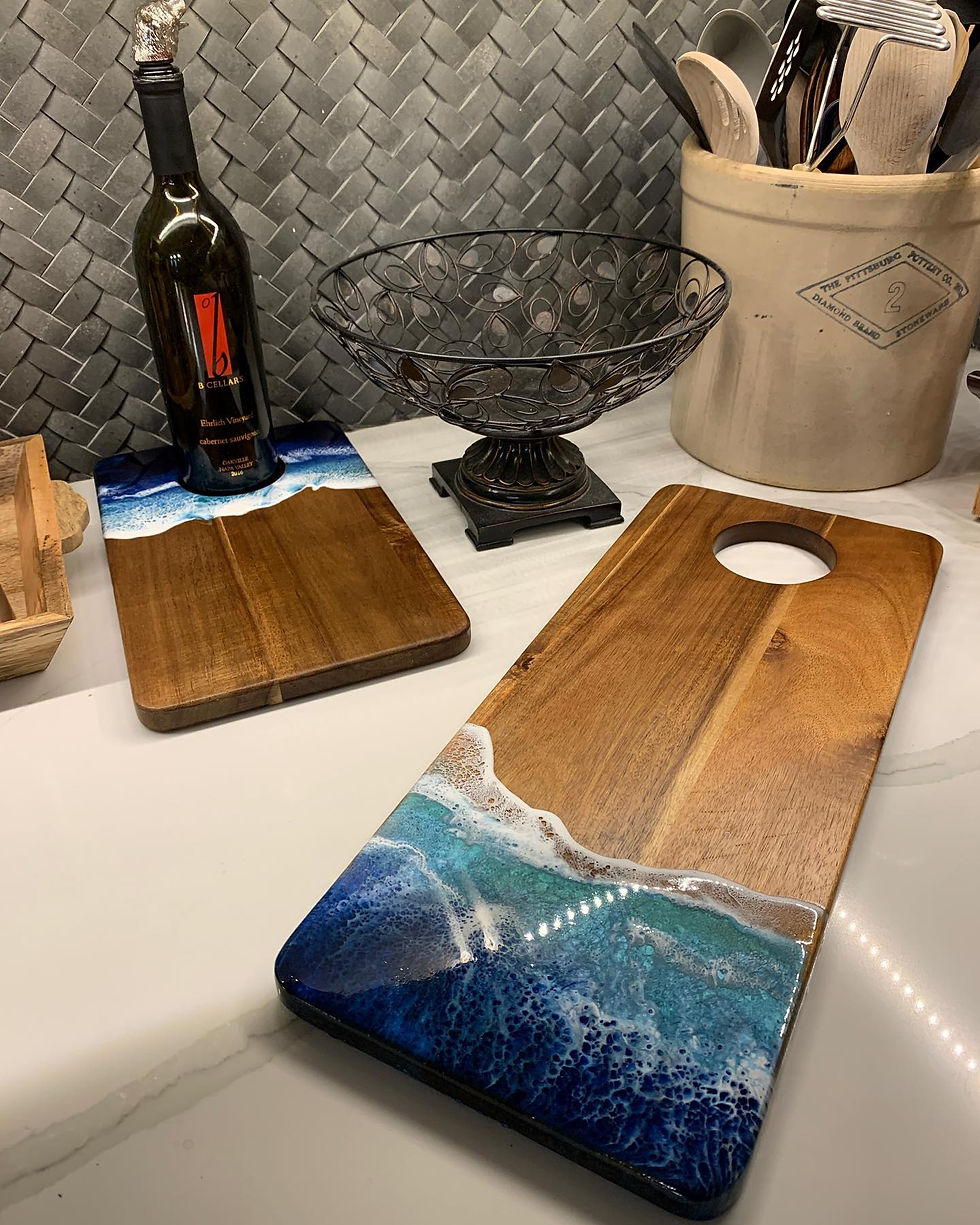 Ocean Scene Serving Boards