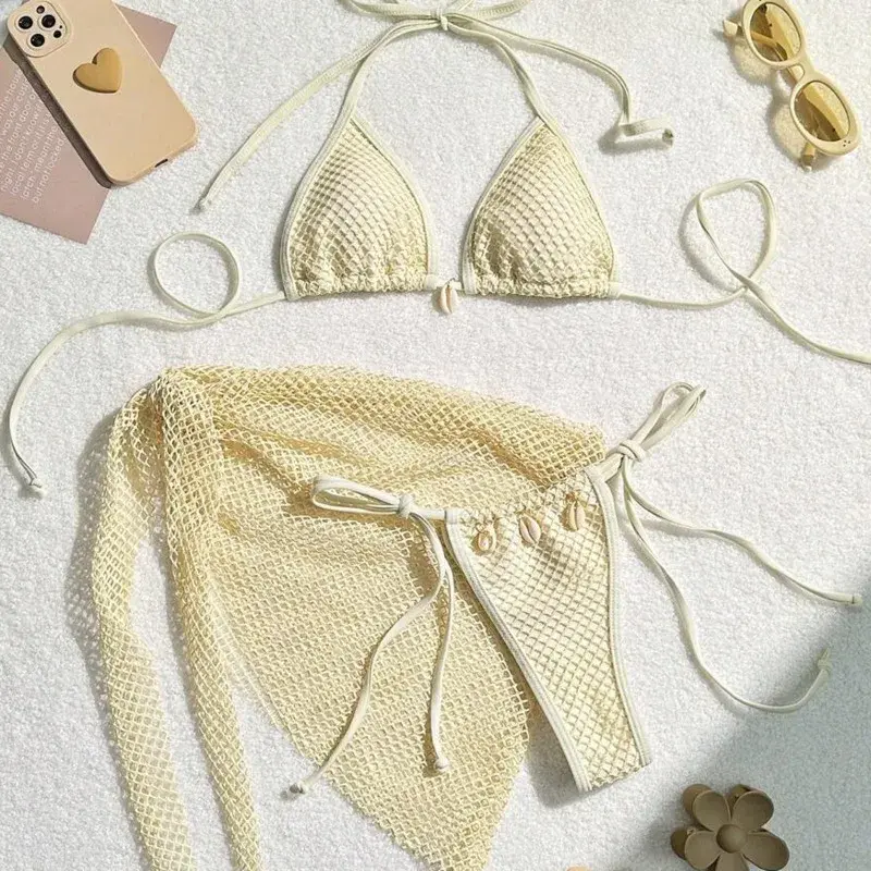 Thumbnail: 2026 Sexy Bikinis Female Swimsuits Women's Three-Piece Swimwear Beach Swim Wear 