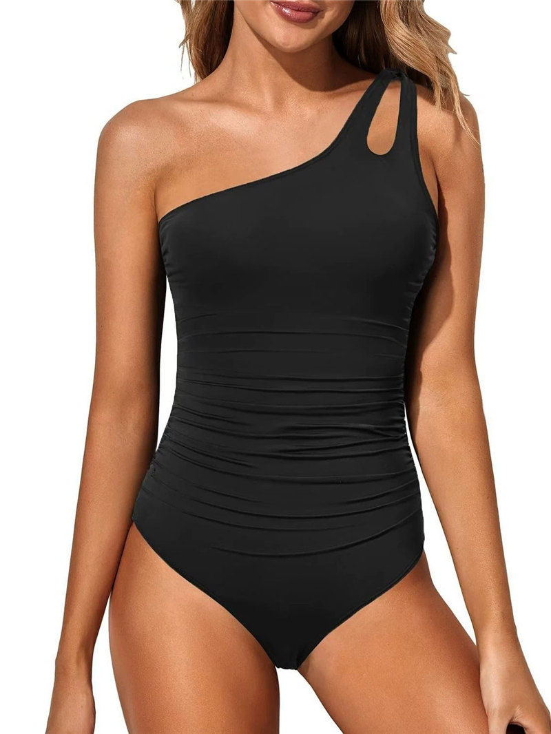Thumbnail: 2026 S-XL Shiny Swimwear Women Beach One Piece Swimsuit Mujer Trikini Maio Biqui