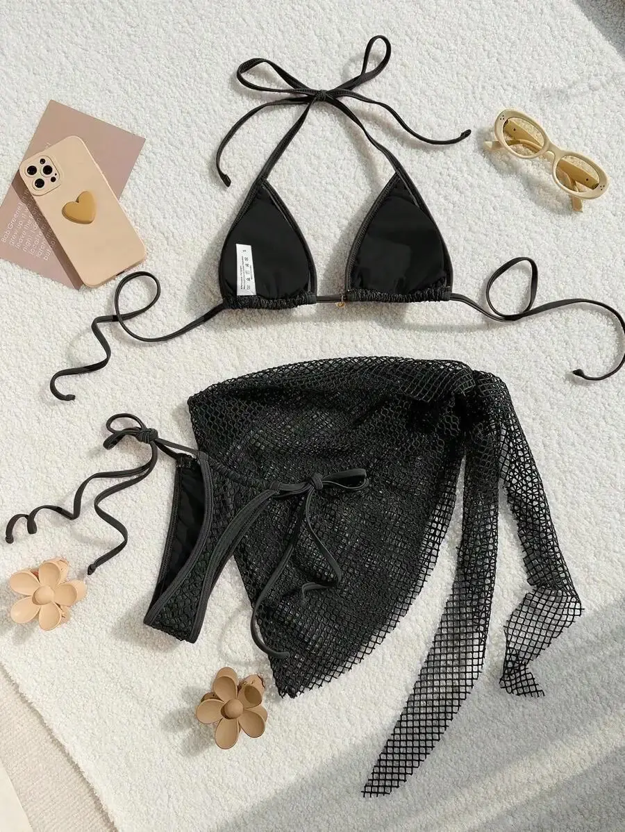 Thumbnail: 2026 Sexy Bikinis Female Swimsuits Women's Three-Piece Swimwear Beach Swim Wear 