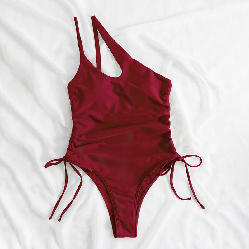 Thumbnail: 2026 S-XL Shiny Swimwear Women Beach One Piece Swimsuit Mujer Trikini Maio Biqui
