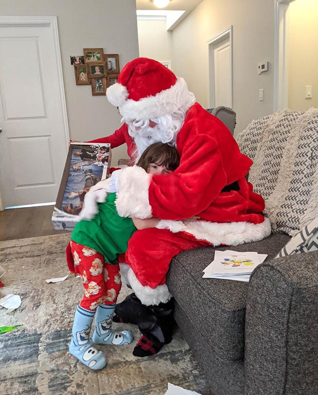 When Santa made a special visit