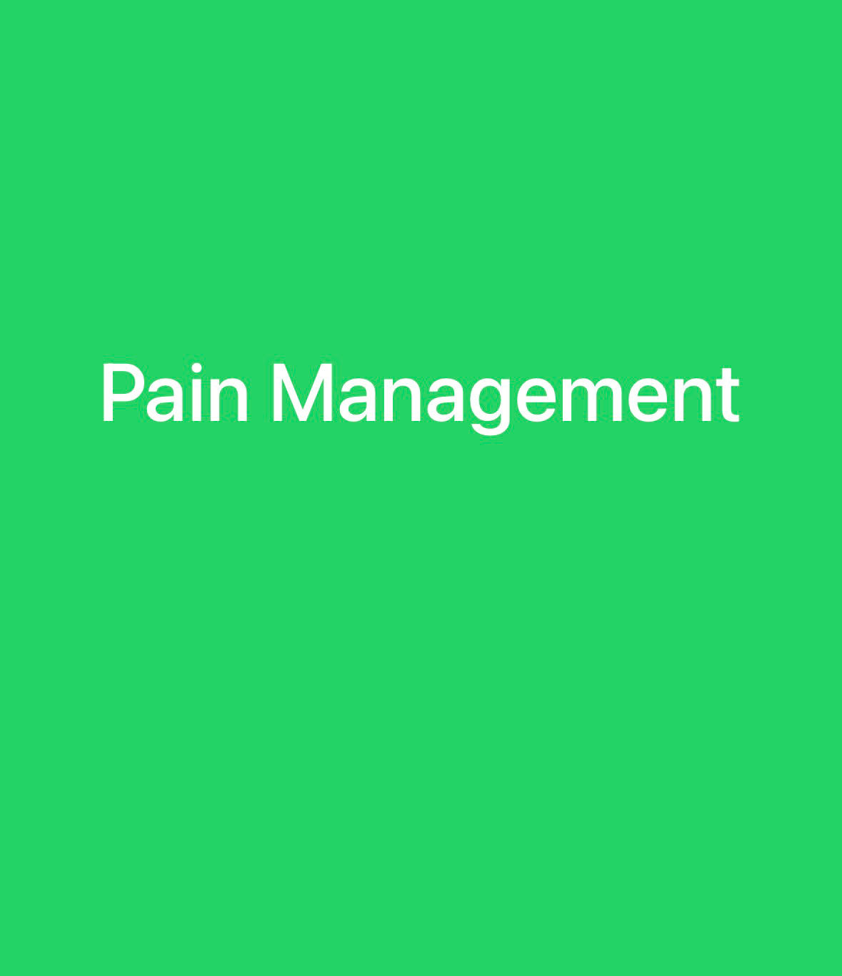 Pain Management
