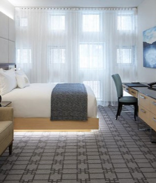 Linea P Hotel Room 3 Custom Fabric Wall_