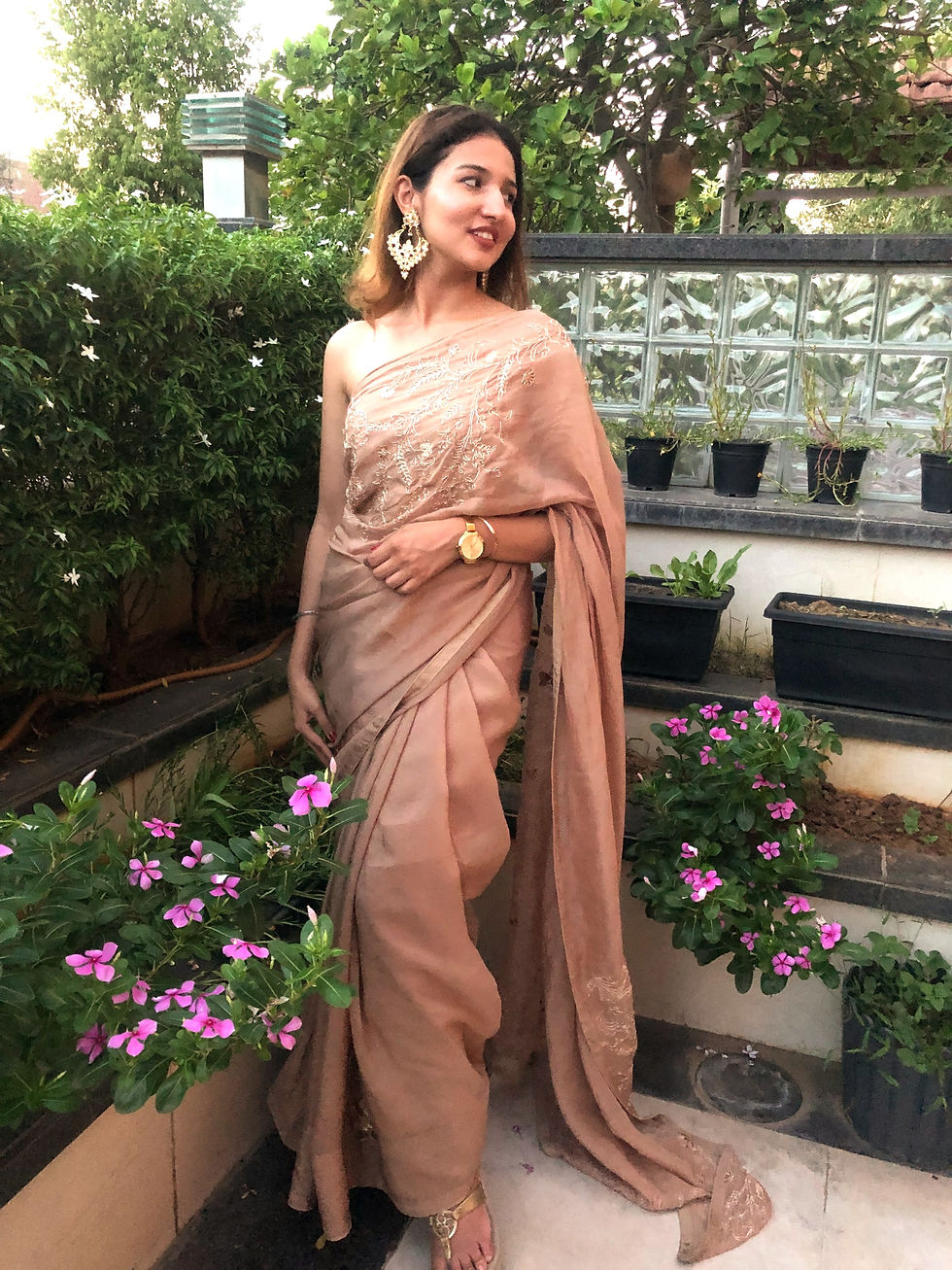 Thumbnail: Peanut Brown Saree