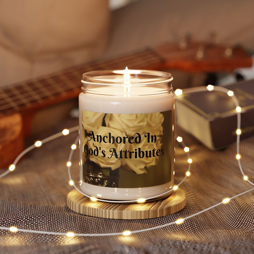 Thumbnail: Anchored In God's Attributes Scented Soy Candle — 9 oz Inspirational Gift