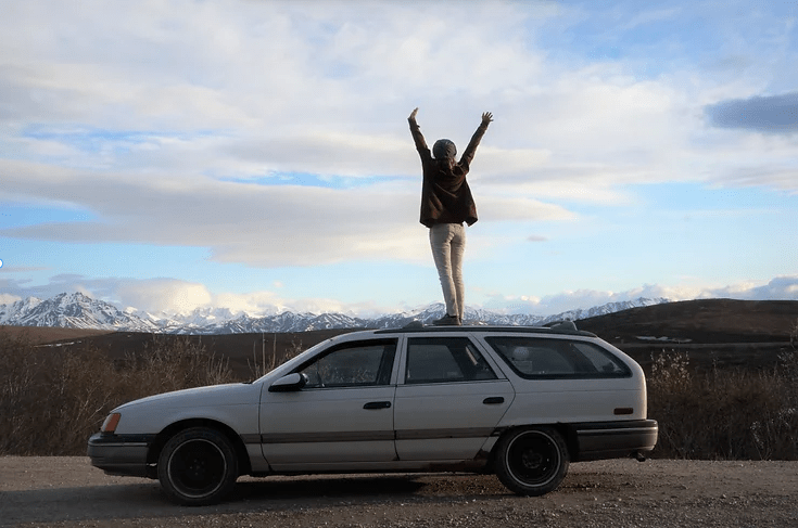 Driving in Denali, Alaska