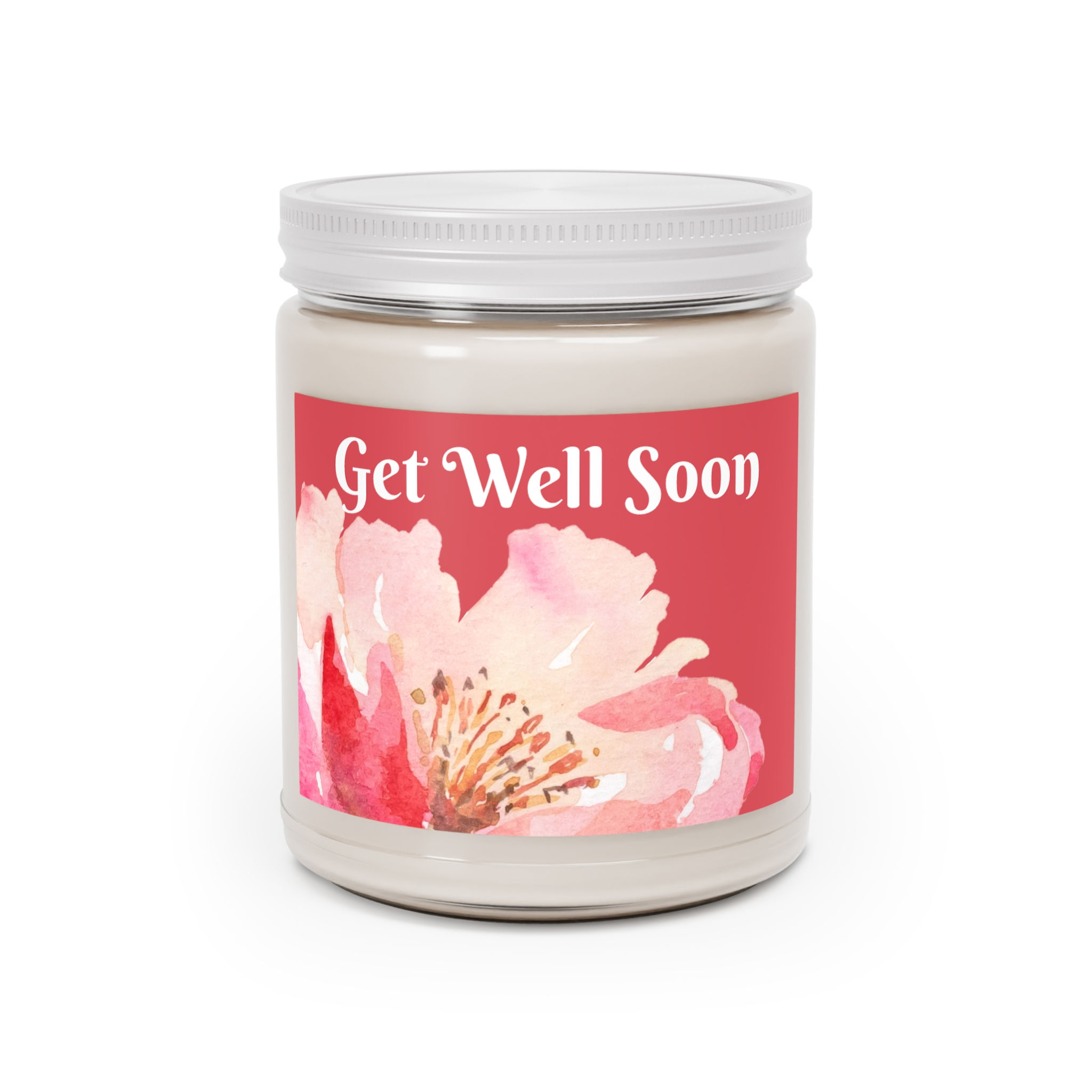 Floral Rosewater Scented Soy Candle — 9oz Jar