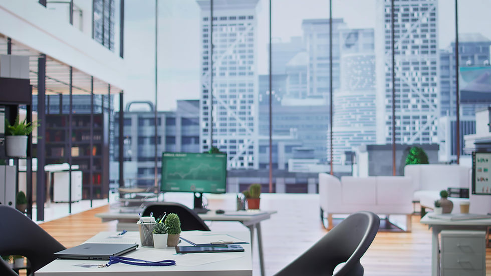 Empty modern office