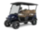Thumbnail: Dark blue 6-seater Onward LSV with tan seats