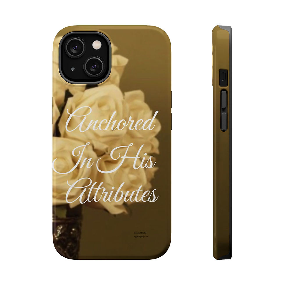 Thumbnail: Phone Case — "Anchored In His Attributes" Floral Magnetic Impact-Resistant Case