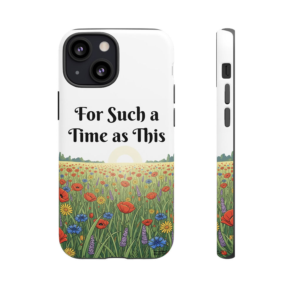 Thumbnail: Phone Case - "For Such a Time as This" Floral Sunrise Protective Cover