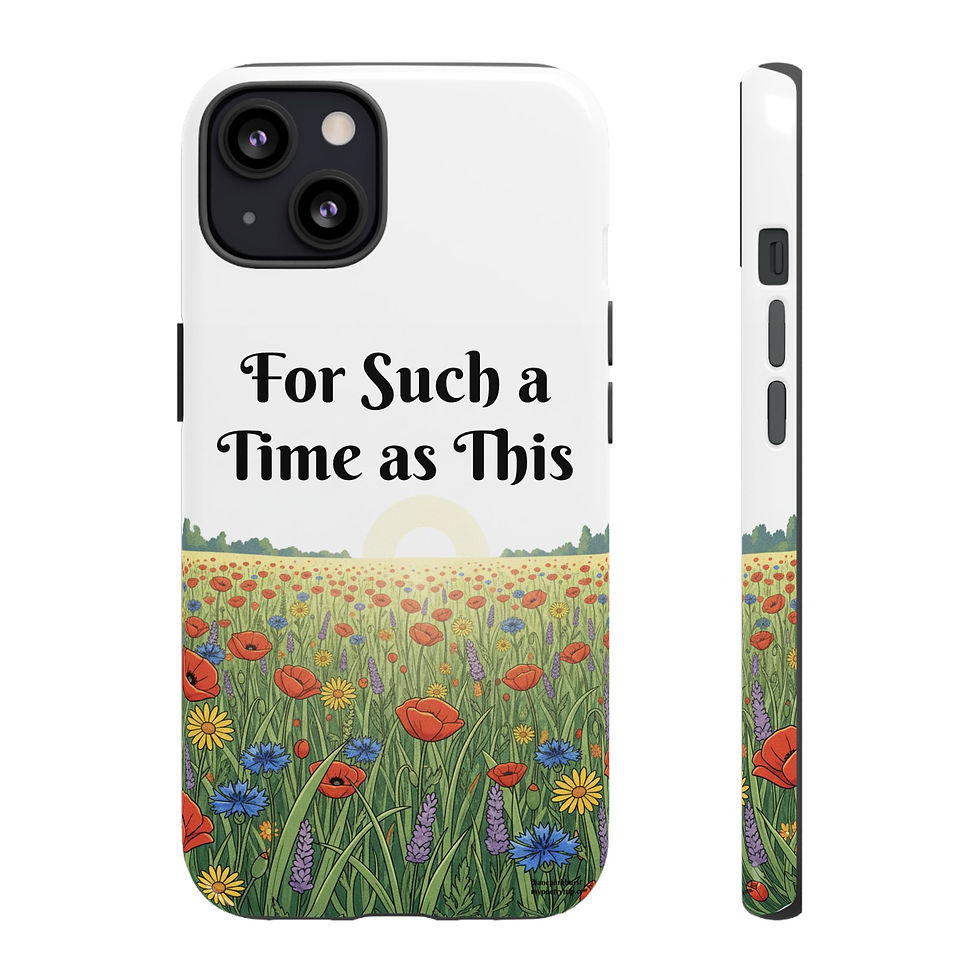 Thumbnail: Phone Case - "For Such a Time as This" Floral Sunrise Protective Cover