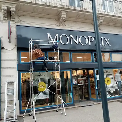 Peinture Facade Monoprix Cavaillon