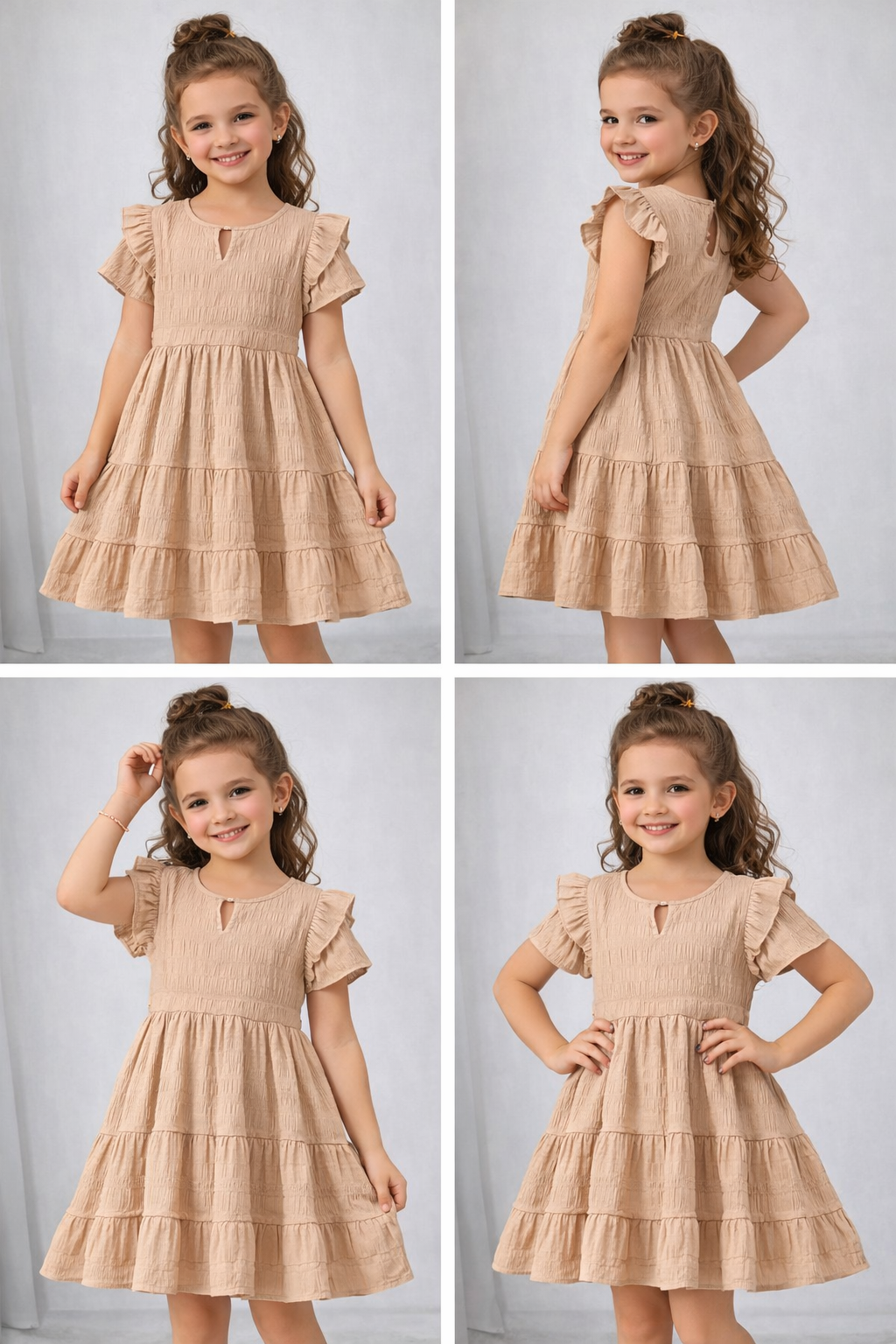 Tan Girls Dress