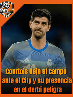 Courtois deja el campo ante el City y su presencia en el derbi peligra