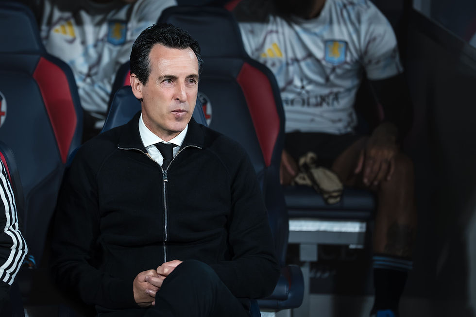 Unai Emeri DT del Aston Villa ante Bologna FC por los cuartos de final de la UEFA Europa League. Foto: (Javier Zambrano).