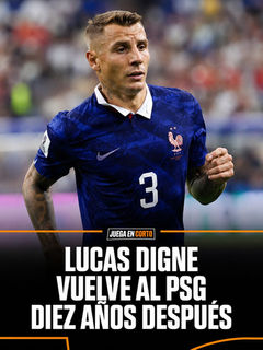 Lucas Digne vuelve al PSG diez años después.