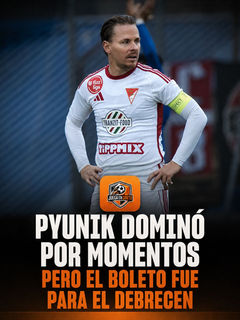 Pyunik dominó por momentos, pero el boleto fue para el Debrecen.