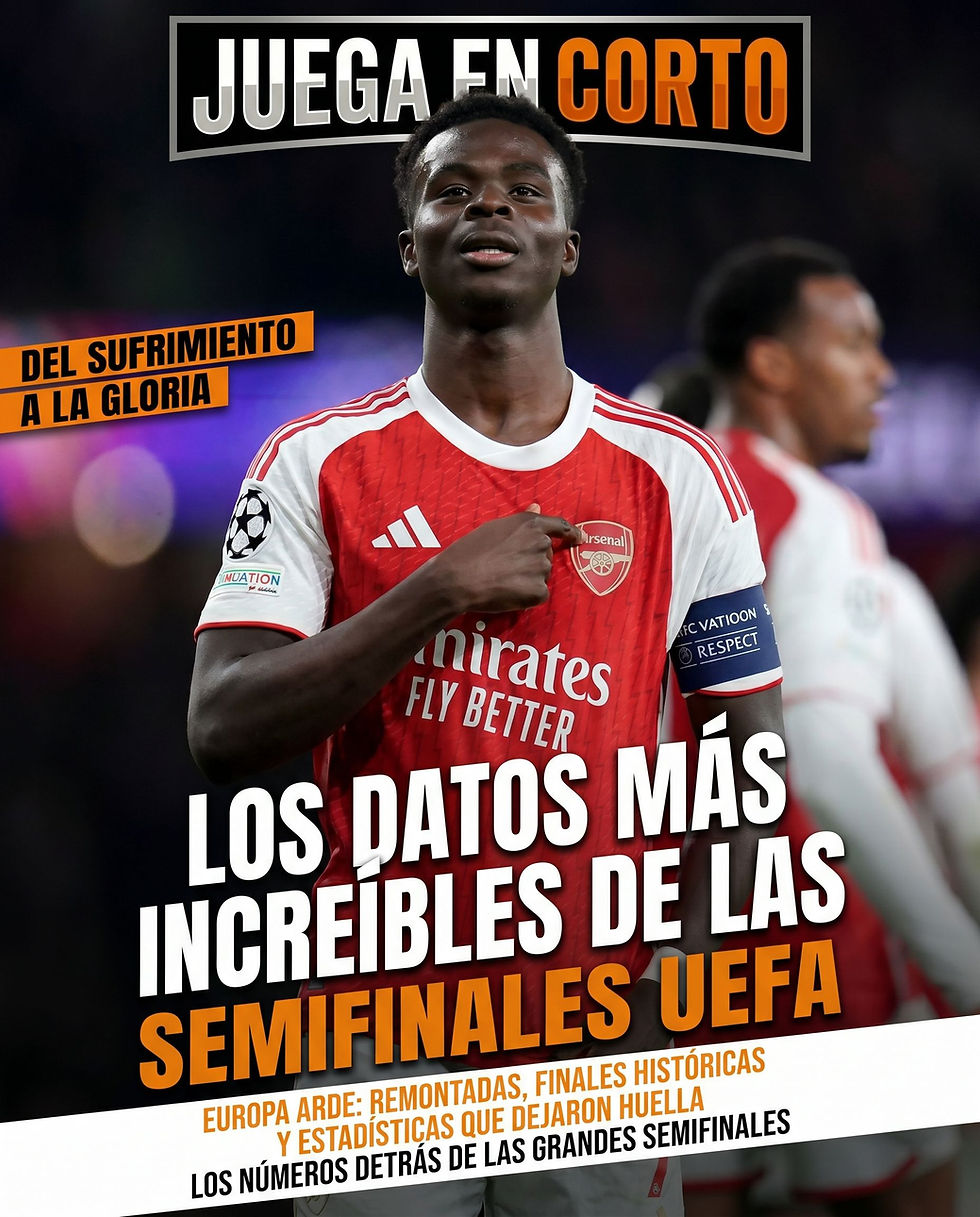 Las estadísticas que dejaron las semifinales europeas más intensas de la temporada