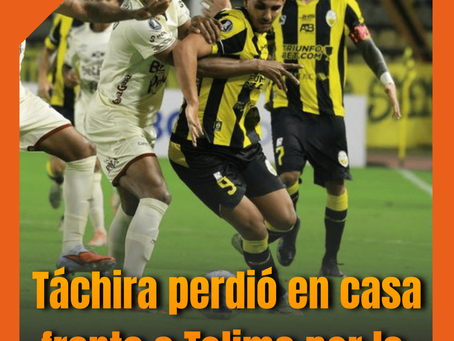 Táchira cayó ante Tolima en la Copa Libertadores y quedó obligado a remontar en Colombia