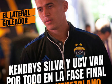 Kendrys Silva y UCV van por todo en la fase final del fútbol venezolano.