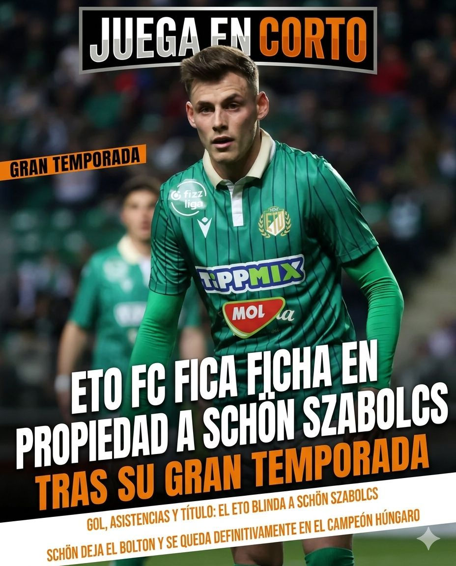 El ETO FC ficha en propiedad a Schön Szabolcs tras su gran temporada.