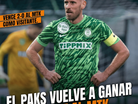 El Paks vuelve a ganar tras semanas sin triunfos y hunde al MTK.