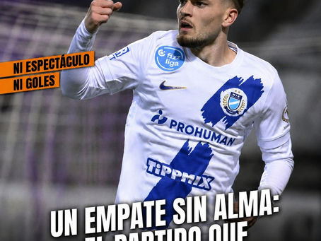 Un empate sin alma: el partido que nadie quería ver en la NB I.