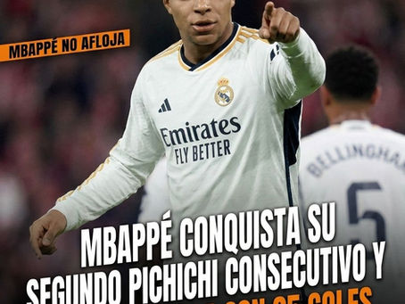Mbappé conquista su segundo Pichichi consecutivo y domina LaLiga con 25 goles.