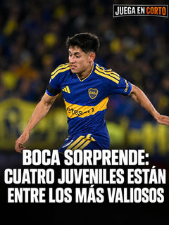 Boca sorprende: cuatro juveniles están entre los más valiosos.