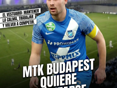 MTK Budapest quiere levantarse: oportunidad clave ante Puskás Akadémia en casa.