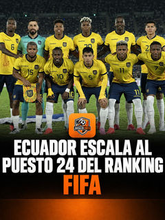 Ecuador escala al puesto 24 del Ranking FIFA.