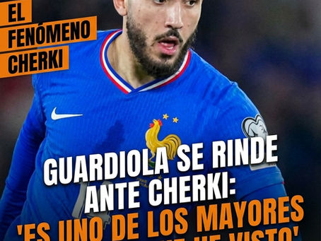 Guardiola se rinde ante Cherki: “Es uno de los mayores talentos que he visto”.