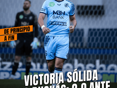 Victoria sólida del Puskás: 2-0 ante un irreconocible Újpest.