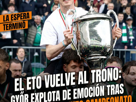El ETO vuelve al trono: Győr explota de emoción tras conquistar su quinto campeonato.